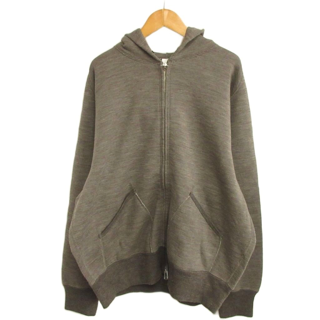 【中古】未使用品 オールドジョー OLDJOE タグ付き 24AW ZIP-FRONT ATHLETIC HOODIE ジップパーカー 裏起毛 38 M COFFEE BROWN ■BL4 メンズ 【ベクトル 古着】 260405
