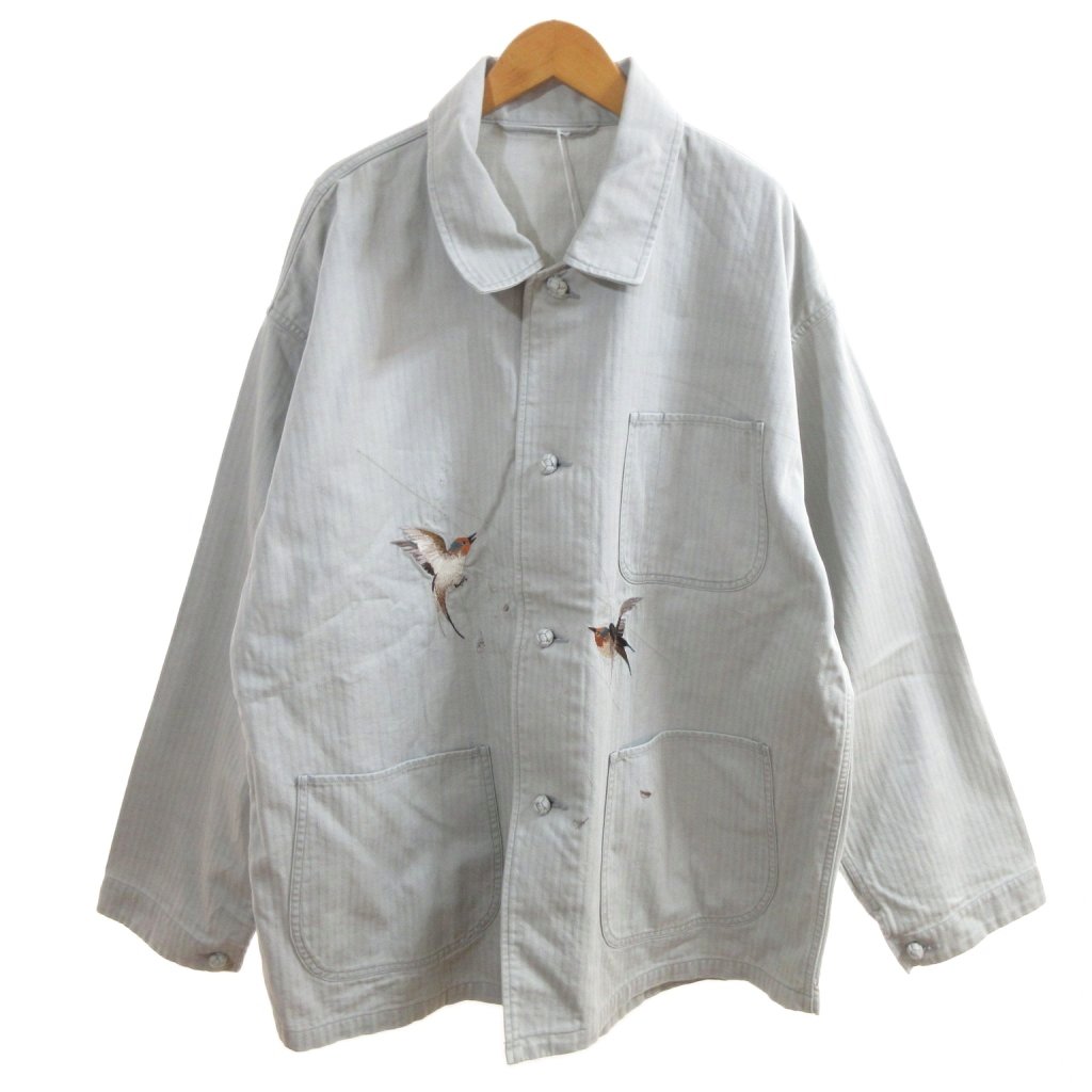 【中古】未使用品 オールドジョー OLDJOE タグ付き 25SS PATINA HERRINGBONE SOUVENIR JACKET ジャケット CELADON 44 /HW ■BL4 メンズ 【ベクトル 古着】 260408｜ブランド古着の買取販売ベクトル