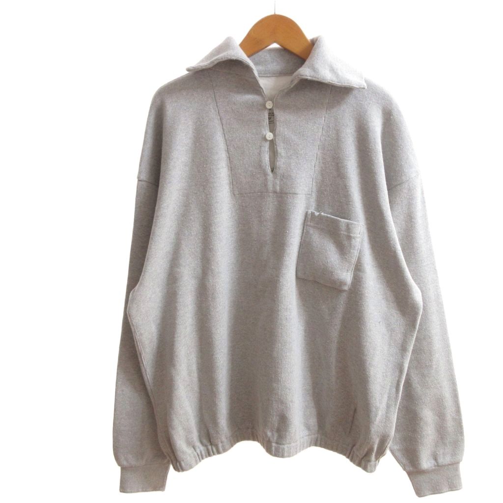 【中古】未使用品 オールドジョー OLDJOE タグ付き 25SS NEP RIBED SKIPPER ポロシャツ スキッパー 長袖 JASPE GREY 38 /HW■BL4 メンズ 【ベクトル 古着】 260408 13,986円