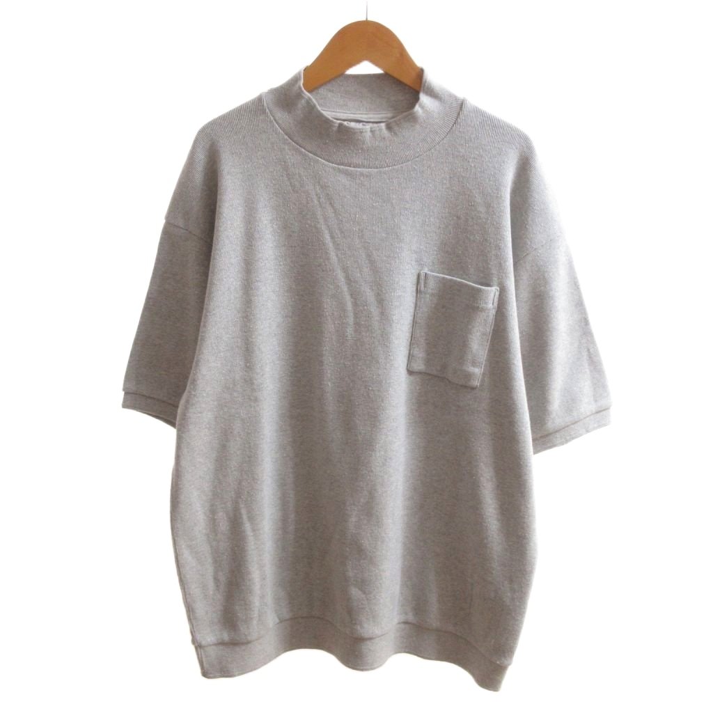 【中古】未使用品 オールドジョー OLDJOE タグ付き 25SS MOCK-NECK NEP RIBED TOPS モックネック Tシャツ JASPE GREY 38 /HW ■BL4 メンズ 【ベクトル 古着】 260408｜ブランド古着の買取販売ベクトル