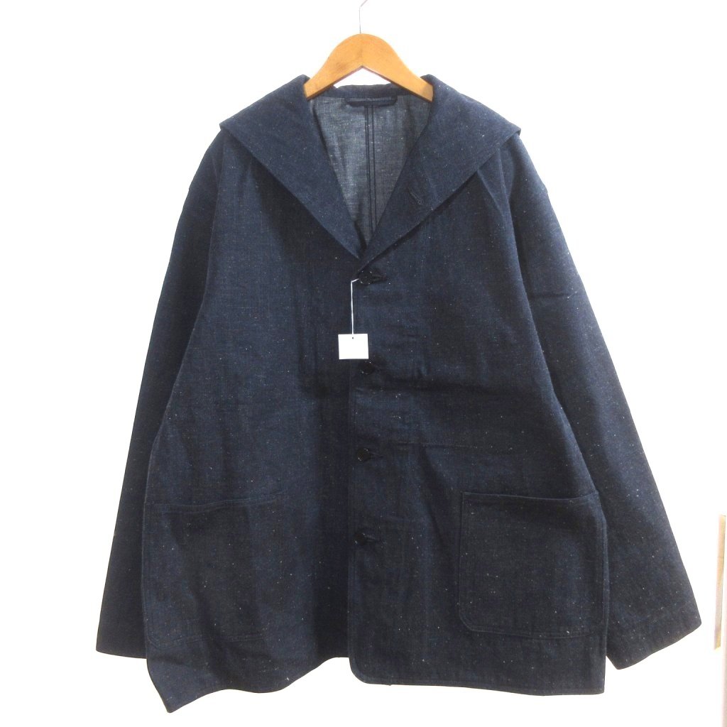 【中古】未使用品 オールドジョー OLDJOE タグ付き 25SS BUTTON FRONT SAILOR JACKET デニムジャケット 40 INDIGO ■BL4 メンズ 【ベクトル 古着】 260408 19,368円