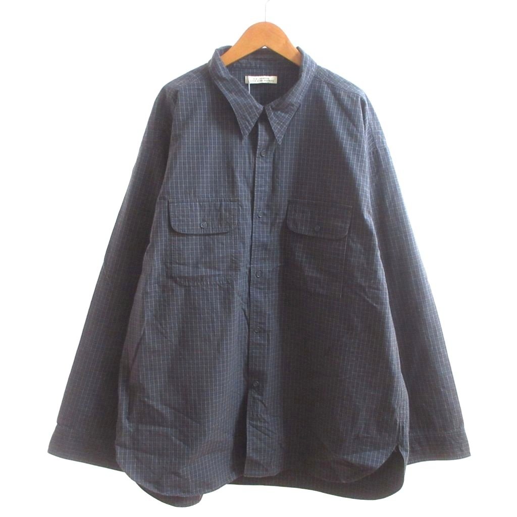 【中古】未当てはめる品 年寄りのジョー OLDJOE 下げ札付き添い人 25SS TOP-NOTCH UNIFORM SHIRTS 照合のしるしプルオーバー 長袖 XL AZUR ■BL4 メンズ 【ベクター 古着】 260408