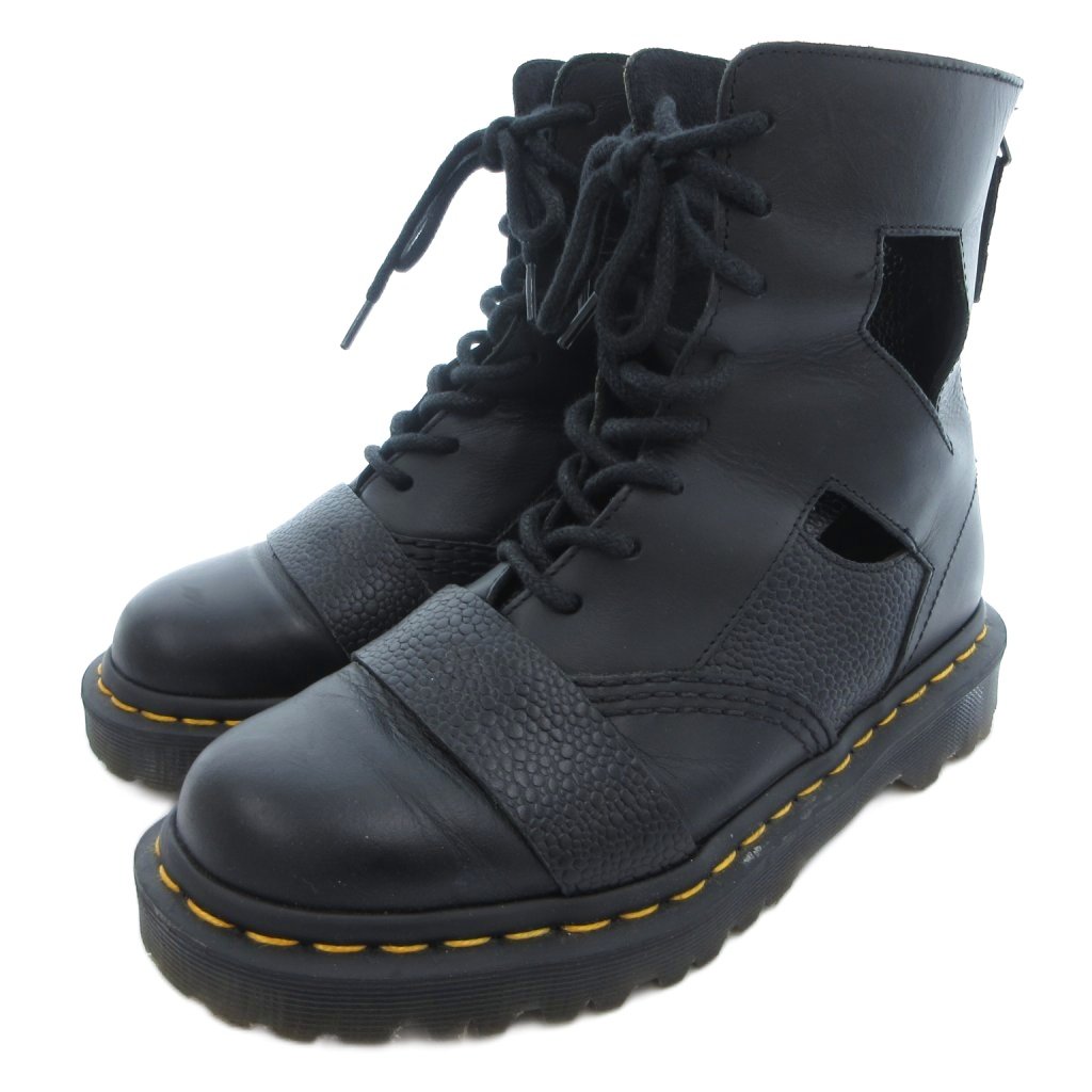 【中古】ドクターマーチン DR.MARTENS レースアップブーツ 黒 ブラック カットアウト /ML ■B レディース 【ベクトル 古着】 260605|ブランド古着の買取販売ベクトル