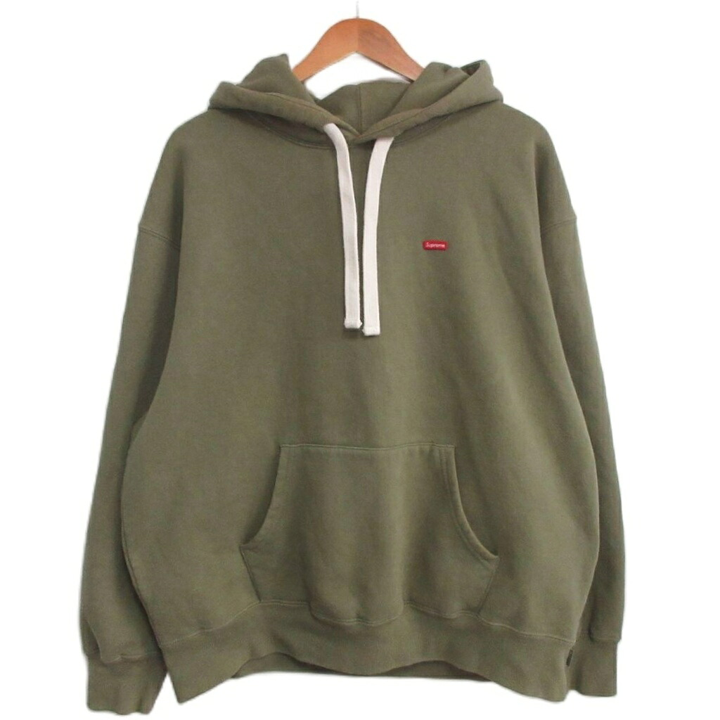 【中古】シュプリーム SUPREME 23FW Small Box Drawcord Hooded Sweatshirt プルオーバーパーカー フーディ M オリーブ メンズ 【ベクトル 古着】 260530｜ブランド古着の買取販売ベクトル