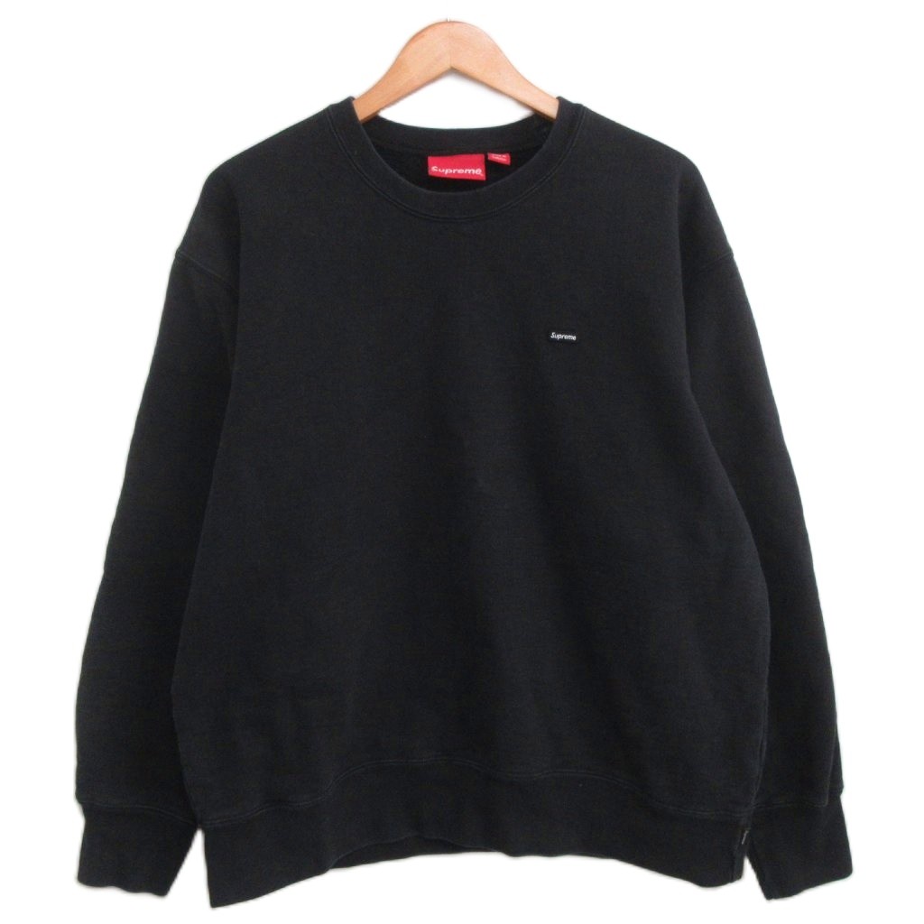【中古】シュプリーム SUPREME Small Box Crewneck カナダ製 流汗 調教師 ロゴタイプ M 黒 黒いこと メンズ 【ベクター 古着】 260530