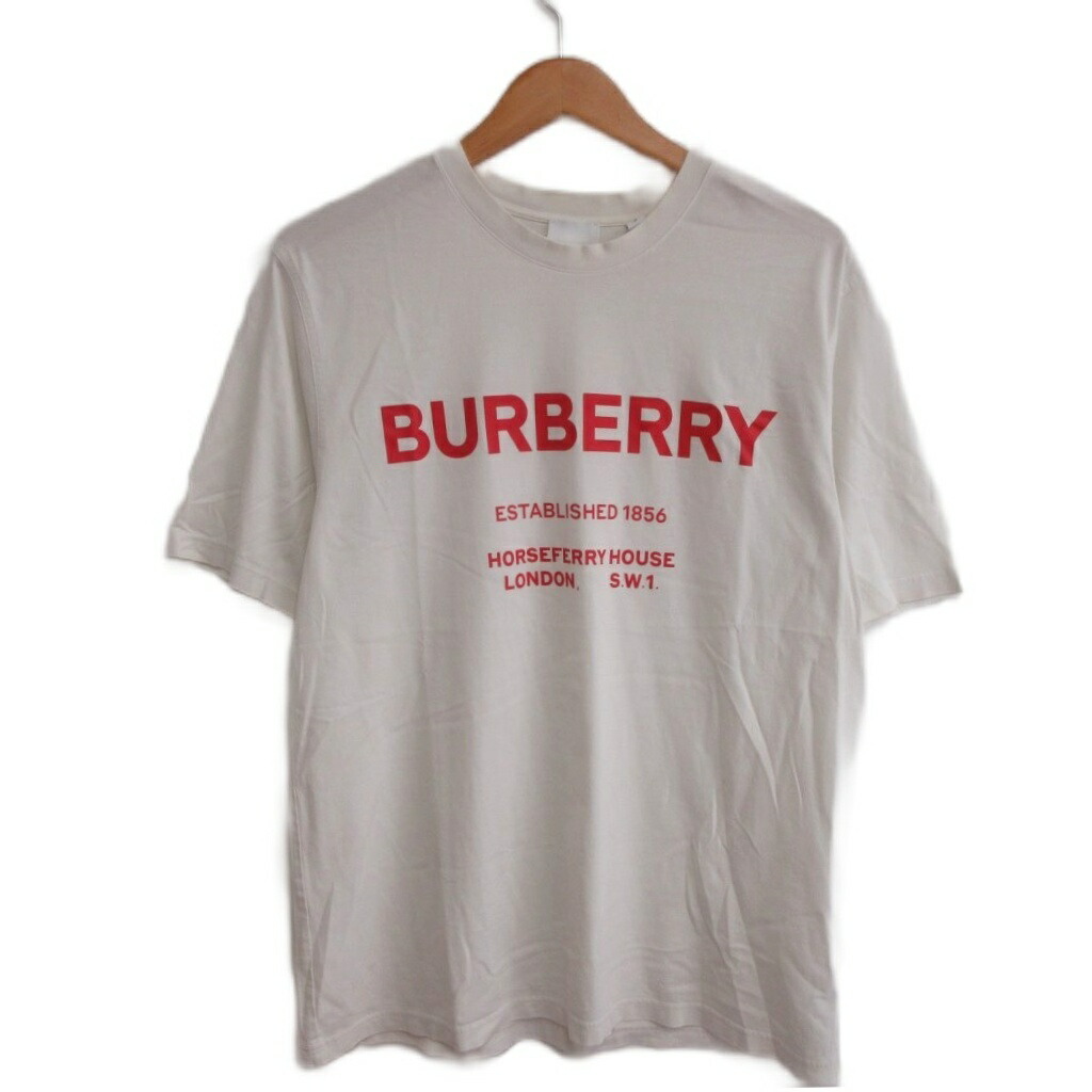 【中古】赤ちょうちんバリー BURBERRY リカルドティッシ ロゴタイプ プルオーバー 労働者の一団のど首 M 白 白いこと ■MNK9 メンズ 【ベクター 古着】 260605