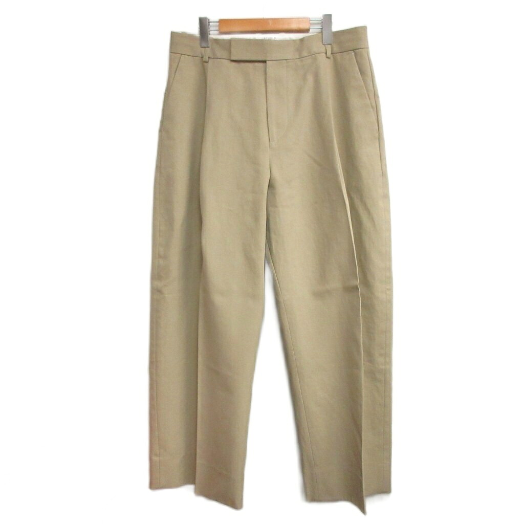 【中古】スタジオニコルソン STUDIO NICHOLSON VOLUME PANTS PULL SOFTST VINTAGE TWILL SAND 広広としたズボン下 チノ食パン L ベージュ 51-10-752039 メンズ 【ベクター 古着】 260606