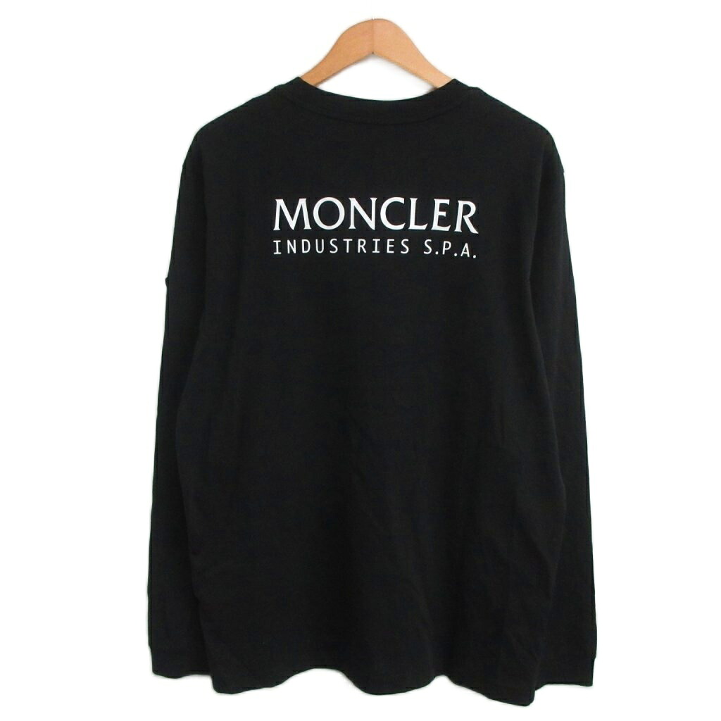 【中古】モンクレール MONCLER 24年 LS T-SHIRT Tシャツ ロゴ ラバーパッチ 長袖 L 黒 ブラック C-SCOM-2353854 レディース 【ベクトル 古着】 260620｜ブランド古着の買取販売ベクトル 17,925円
