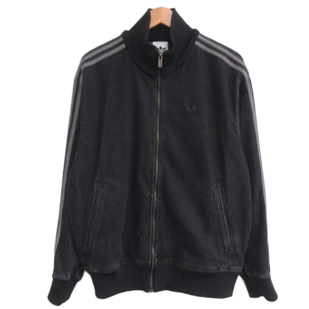 【中古】アディダスオリジナルス adidas originals ファイヤーバード デニム トラックトップ ブルゾン KD1516 L 黒 ブラック メンズ 【ベクトル 古着】 260705|ブランド古着の買取販売ベクトル