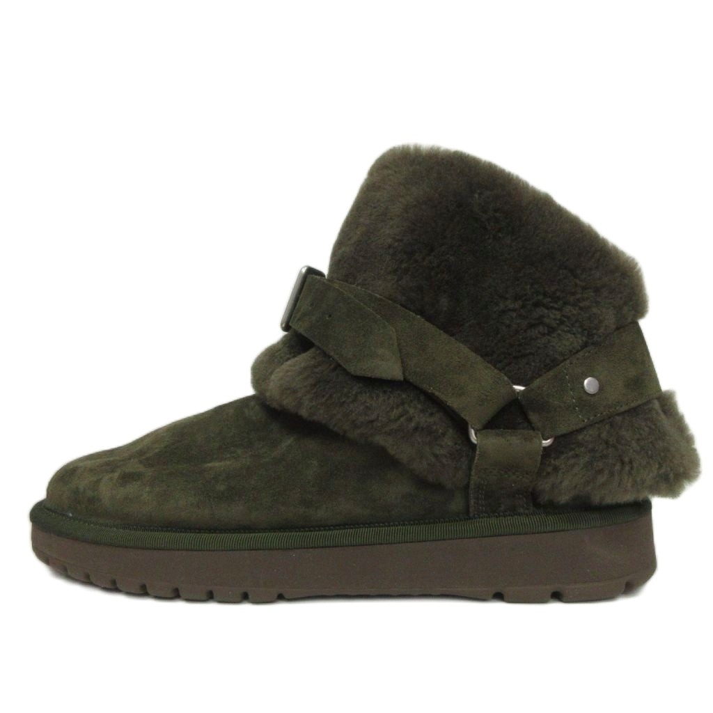 【中古】バーバリー BURBERRY 極美品 Chubby boots チャビー シアリング アンクルリングブーツ 43 緑 グリーン メンズ 【ベクトル 古着】 260717|ブランド古着の買取販売ベクトル