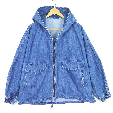【中古】ヴァシュモン VACHEMENT Denim Hoddie Blouson ジーンズ フーデッド 上衣 F インディゴ VK-07B-105 25SS 2sa6477 レディース 【ベクター 古着】 250912