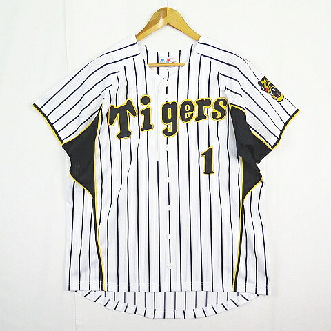 【中古】Warld Sports Goods 阪神タイガース 1 鳥谷 レプリカユニフォーム L ホワイト 2sa7407 メンズ 【ベクトル 古着】 260402