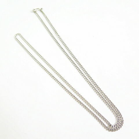 【中古】モリーブ mollive SILVER CHAIN NECKLACE (BRACELET) 喜平チェーン店 頸飾り しろがね色925 2sa7566  【ベクター 古着】 260515