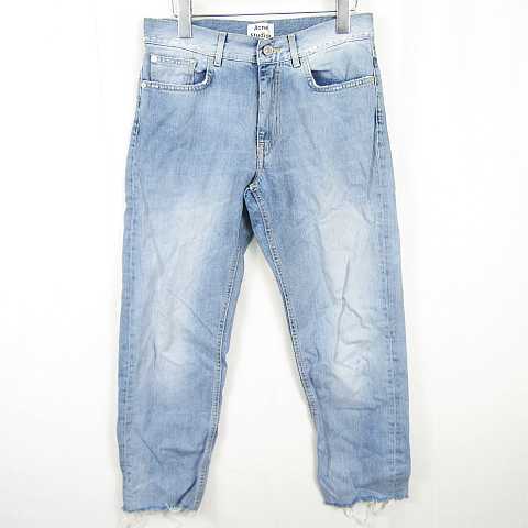【中古】アクネ ストゥディオズ Acne Studios ジーンズ ズボン下 デニム カットオフ 26 ともし火青碧 ウォッシュ産業 kz15615 メンズ 【ベクター 古着】 260529