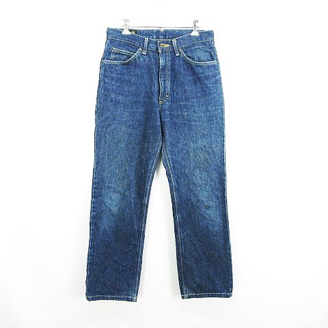 【中古】リー LEE RIDERS 0211 デニム ジーンズ ボトムス ストレート 32 インディゴ ※EKM メンズ 【ベクトル 古着】 260402
