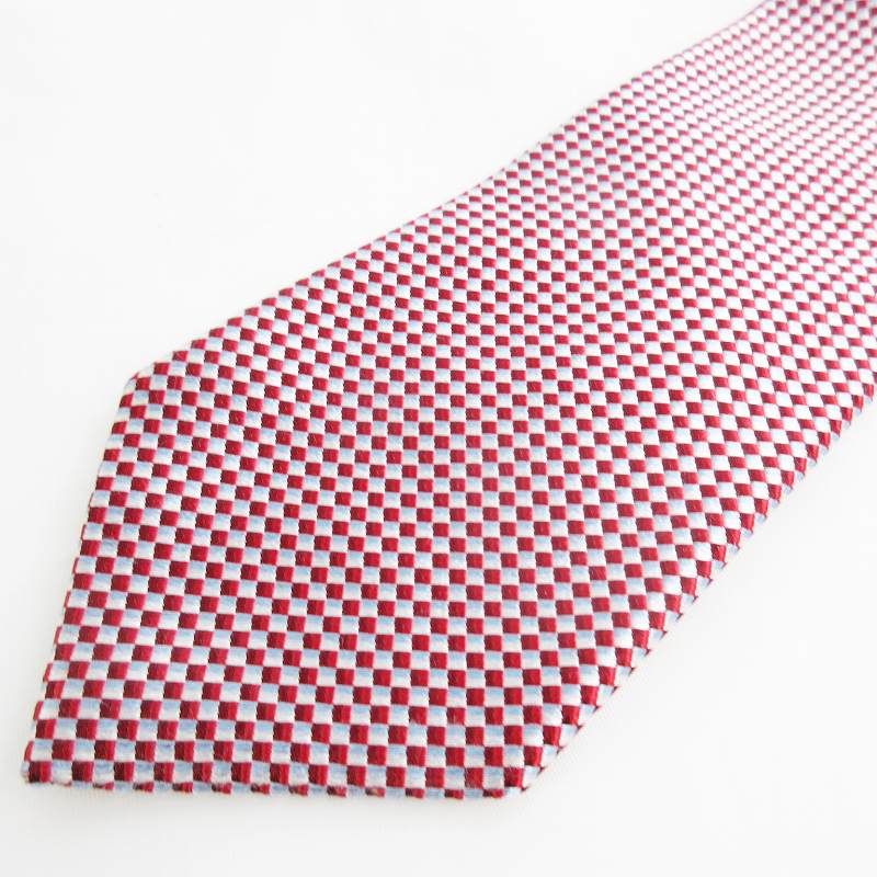 【楽天市場】【中古】ヒューゴボス HUGO BOSS ネクタイ レッド ブルー 格子柄 チェック シルク 剣先幅7.8cm メンズ 【ベクトル ...