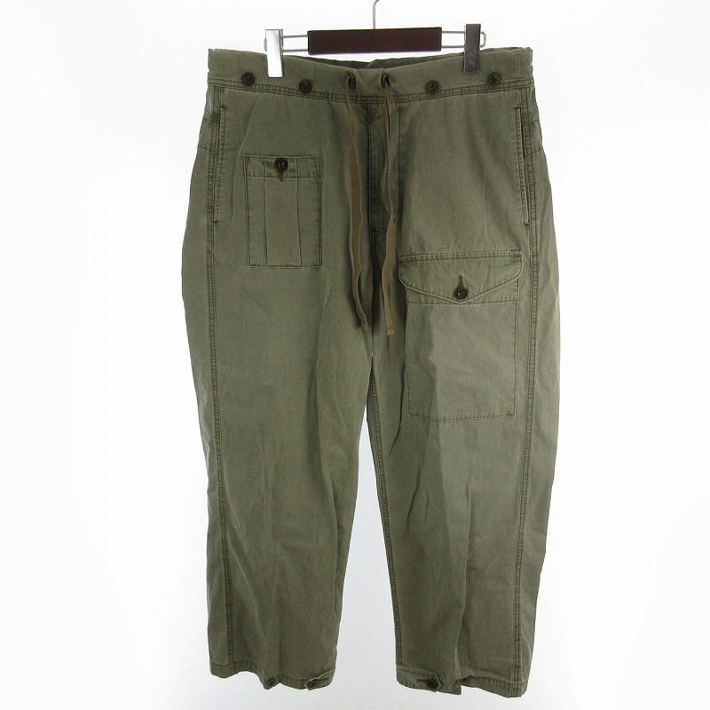 【中古】ナイジェルケーボン NIGEL CABOURN 25SS PARATROOPER PANTPIGMENT 細工物ズボン下 ミリタリー COTTON NYLON DARK GREEN カーキ 8050-00-50202 30 綿織物 ボトムス メンズ 【ベクター 古着】 251025 メンズファッション-ズボン・パンツ