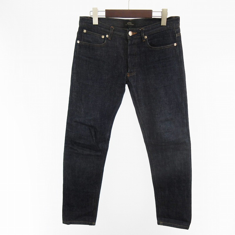 【中古】アーペーセー A.P.C. 28 デニムパンツ ジーンズ テーパード PETIT NEW STANDARD プチ ニュースタンダード インディゴ 濃紺 ボトムス メンズ 【ベクトル 古着】 260301
