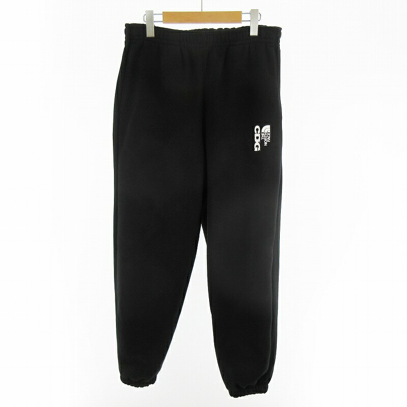 【中古】ザノースフェイス THE NORTH FACE CDG COMME des GARCONS コムデ給仕 S スウェットパンツ NB02603CD ロゴタイプ 刷り上げる 黒いこと 黒 （株）ゴールドウィン メンズ 【ベクター 古着】 260328