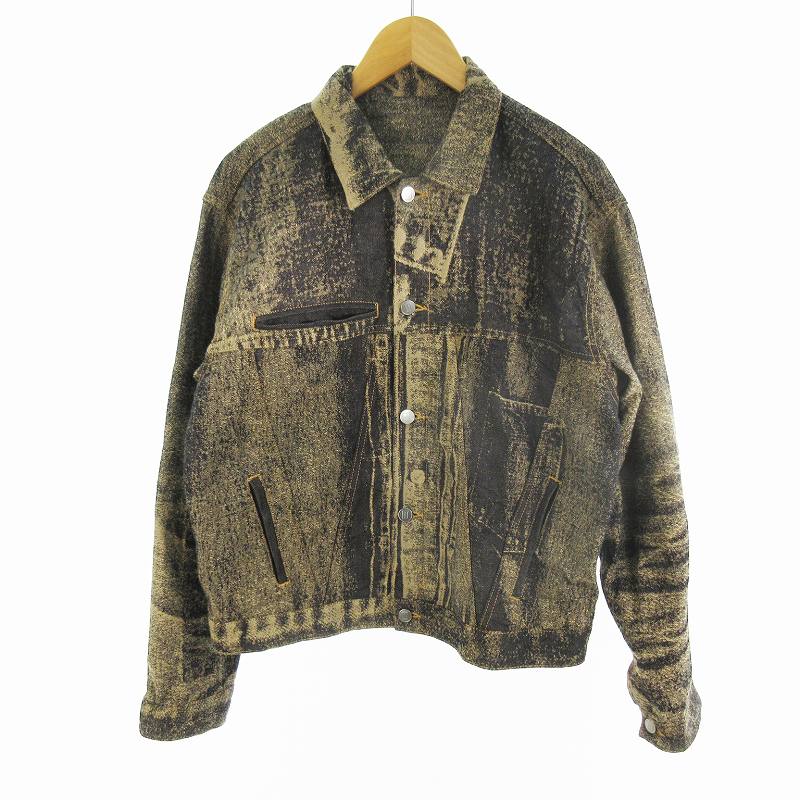 【中古】未当て嵌める品 26ss ダイスケ タナベ daisuke tanabe  38 x-ray jacuard denim jacket ジャかばい立て ジーンズ上衣 Ｇジャン 田邉大祐 赤銅色  メンズ 【ベクター 古着】 260415