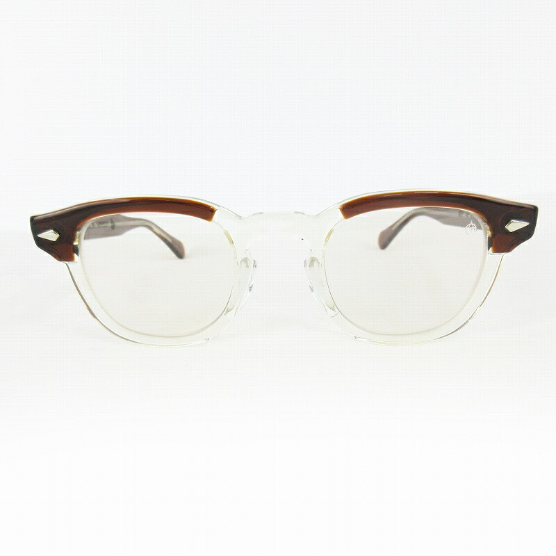 【中古】未当てはめる品 TART OPTICAL タートオプティカル JD-04 007 ARNEL アーネル 黒眼鏡 メガネ 46-24 せつ然たる 赤銅色 アイウェア メンズ 【ベクター 古着】 260501