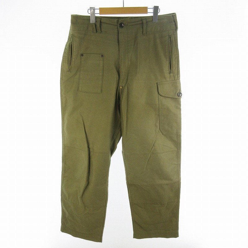 【中古】アナクロノーム anachronorm 34 カーゴパンツ ミリタリー 細工物 ぺインター 正規陸軍 カーキ 緑であること ボトムス メンズ 【ベクター 古着】 260529