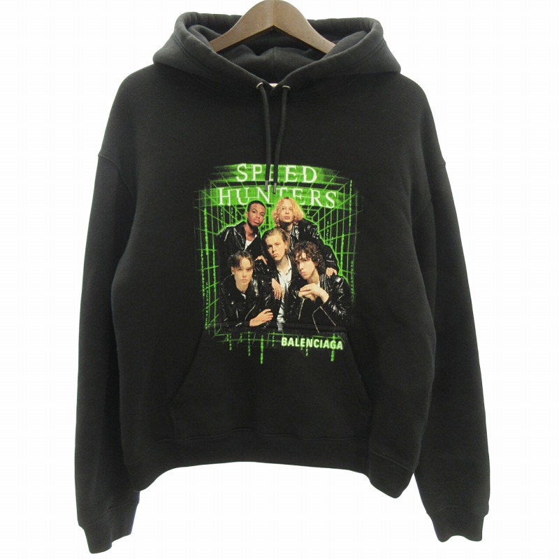 BALENCIAGA ブラック フーディ Balenciaga Back Hoodie Regular Fit in Black | Balenciaga US