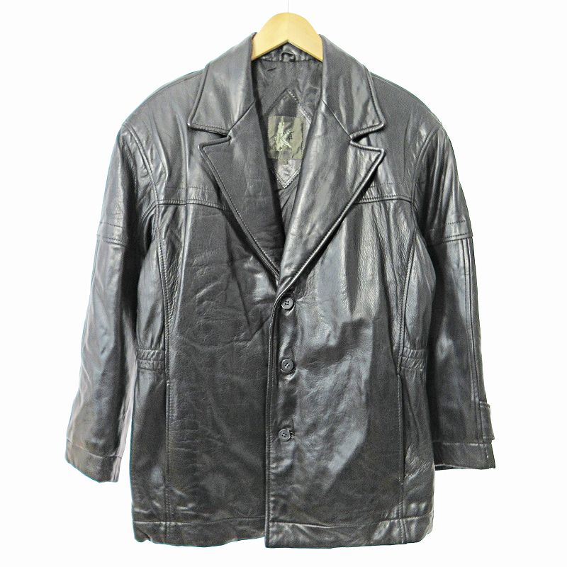 楽天市場】FUGA フーガ レザーテーラード ジャケット 44 ブラック