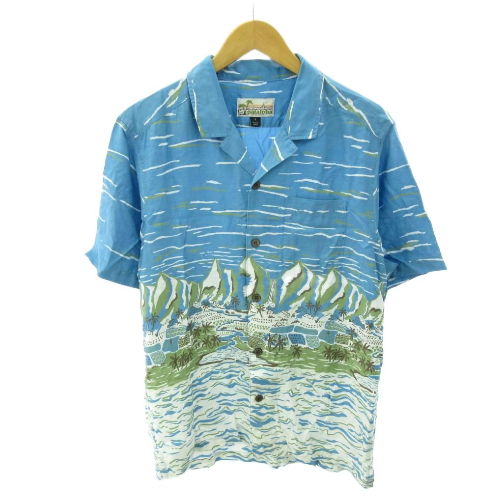 楽天市場】00年製 patagonia A/C Print Shirt 薄青 XL 00s