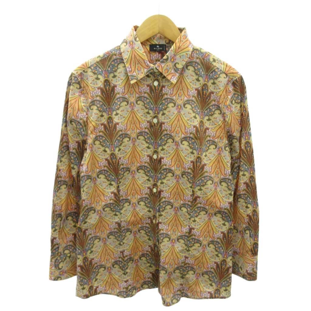 楽天市場】ランクA エトロ【ETRO】ペイズリー柄 コットンシャツ 総