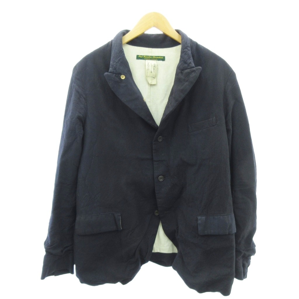 ポールハーデン　ブレザー　チェック　カシミヤ混　ジャケット ポールハーデン ブレザー チェック カシミヤ混 ジャケット ポール