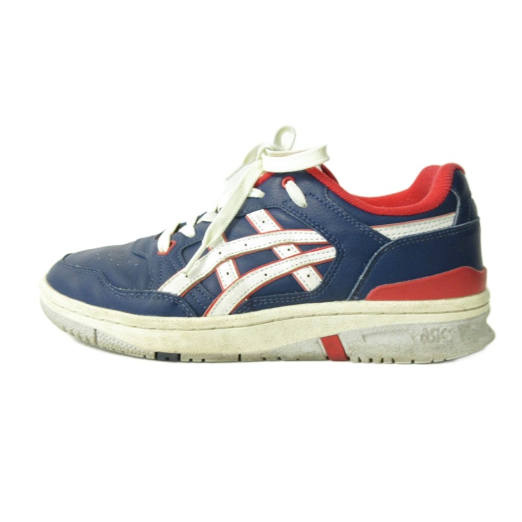 【中古】アシックス asics × コムデギャルソンシャツ COMME des GARCONS SHIRT コラボ EX89 スニーカー シューズ ローカット 26.5cm 紺 ネイビー 1201A981 1227 メンズ 【ベクトル 古着】 251227