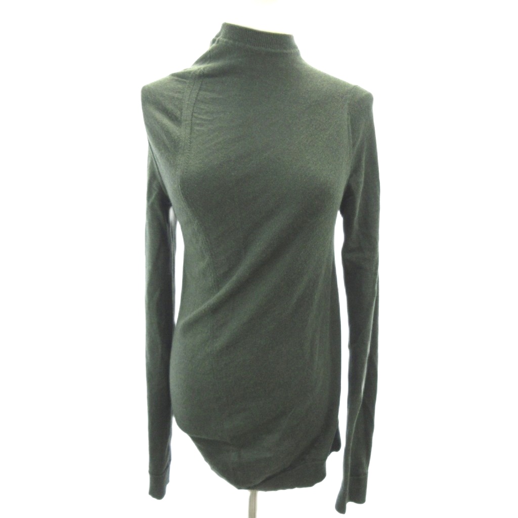 【中古】ジルサンダー JIL SANDER 美品 近年 変形 ニット セーター ねじれ加工 緑 グリーン系 34 約XS JSPR754053WRY2005802 【ベクトル 古着】 260210