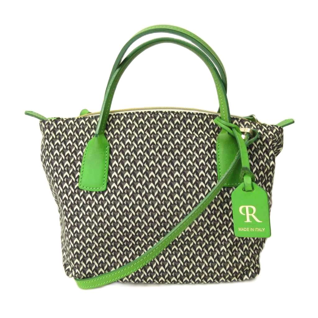 【中古】ROBERTA PIERI ロベルタピエリ TATAMI 2WAY ショルダーバッグ ミニトート 緑 グリーン レディース 【ベクトル 古着】 260414