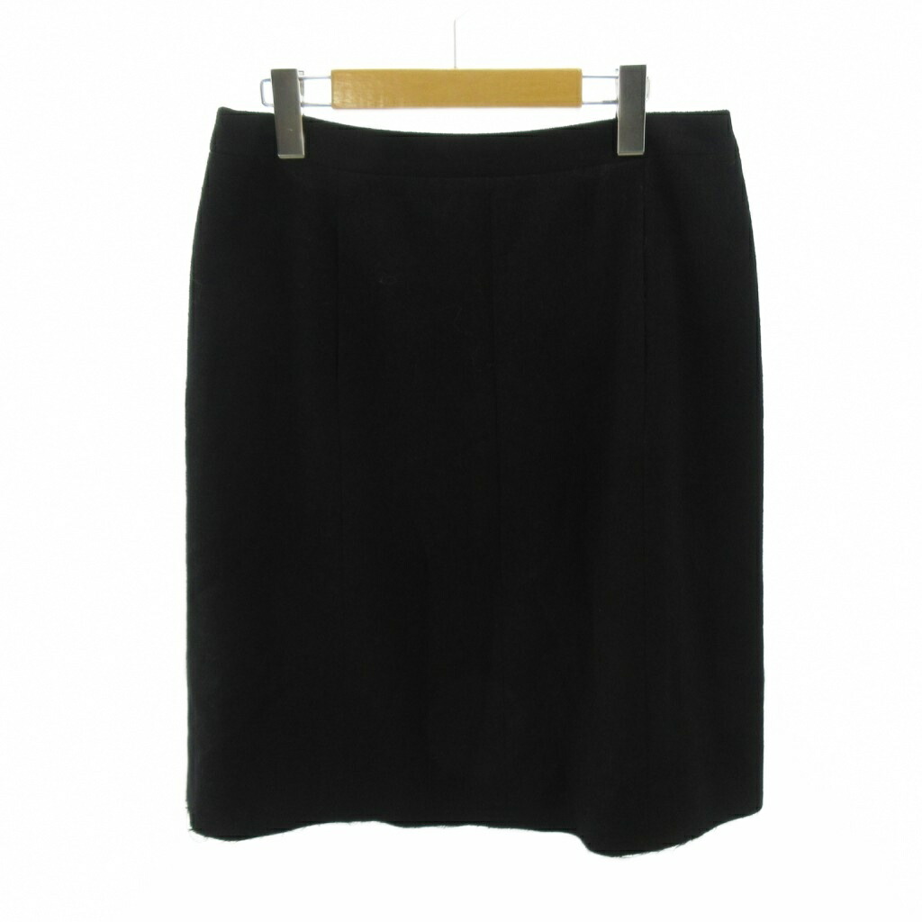 【中古】シャネル CHANEL 07SS スコート カットオフ 羊毛 ナイロン ひざ丈 42 黒 黒いこと 0425 ■MNK7 レディース 【ベクター 古着】 260425