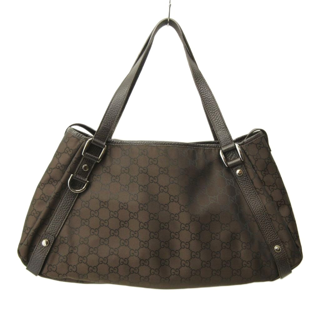 【中古】グッチ GUCCI 美品 GG アビー トートバッグ 総柄 ナイロン なめし革 293578 0503 レディース 【ベクター 古着】 260503