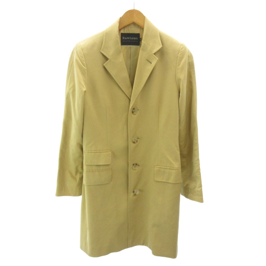 【中古】ラルフローレン RALPH LAUREN 黒いこと付け札 チェスター 厚地の外套 発条 ロング丈 9 約M ベージュ 0507 レディース 【ベクター 古着】 260514