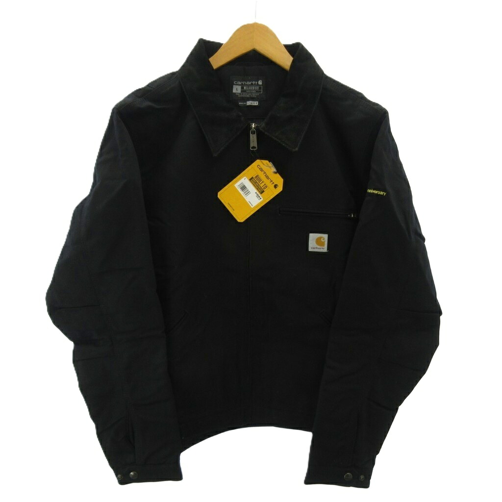 【中古】未使用品 カーハート carhartt タグ付 デトロイトジャケット カバーオール ワーク ライナー 衿 コーデュロイ L 黒 ブラック OJ3828-M 0511 メンズ 【ベクトル 古着】 260511｜ブランド古着の買取販売ベクトル