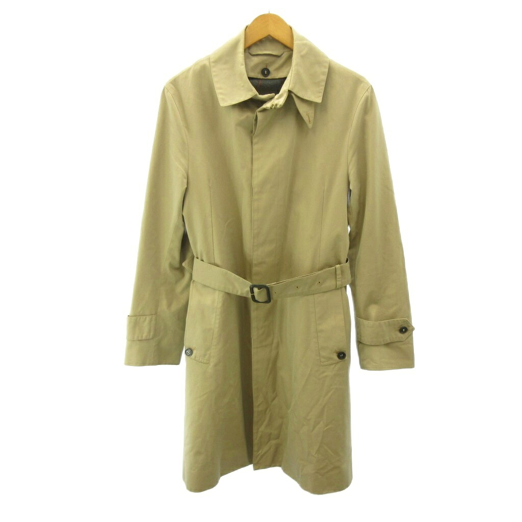 【中古】マッキントッシュ MACKINTOSH DOWNFIELD 落ち込む活動の領域 ステンカラー厚地の外套 ロロピアーナライナー付き添い人 ロング丈 スコットランド製 38 ベージュ 0516 メンズ 【ベクター 古着】 260526