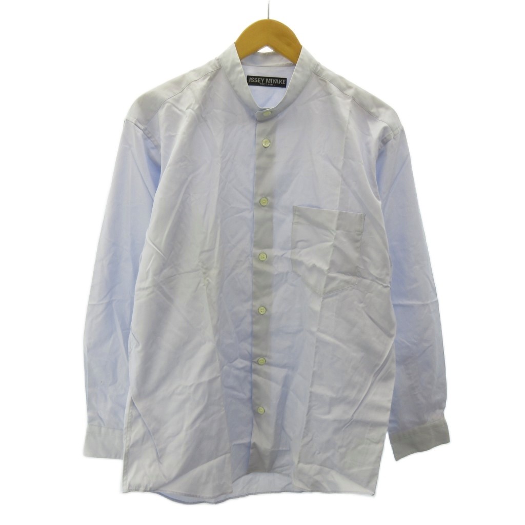 【中古】イッセイミヤケ ISSEY MIYAKE WHITE LABEL 黒引き舟 プルオーバー ダンス楽隊色合い 長袖 2 青 青色 0604 メンズ 【ベクター 古着】 260604