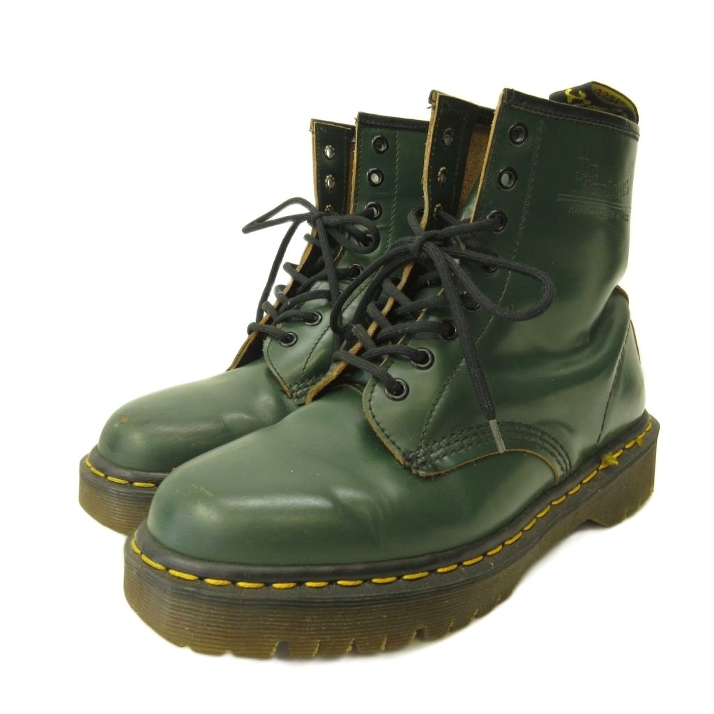 【中古】ドクターマーチン DR.MARTENS 1460 8ホール ブーツ シューズ レザー 厚底 イングランド製 緑 グリーン 0604 レディース 【ベクトル 古着】 260604|ブランド古着の買取販売ベクトル