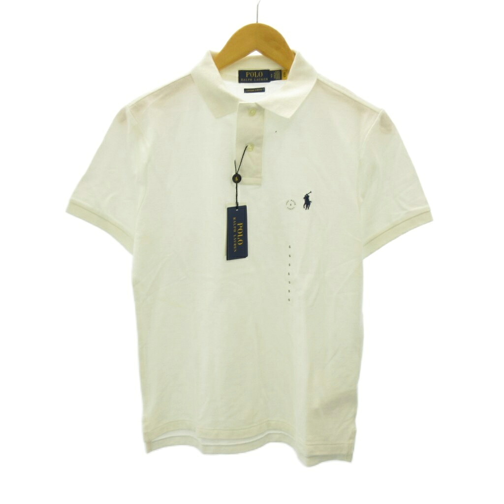 【中古】未使用品 ポロ ラルフローレン POLO RALPH LAUREN タグ付 近年 QRタグ ポロシャツ ポニー ロゴ 刺繍 半袖 S 白 ホワイト 0716 メンズ 【ベクトル 古着】 260716|ブランド古着の買取販売ベクトル