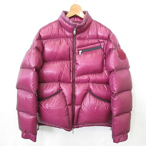 【中古】モンク軌跡 MONCLER 天賦の才 上衣 落ち込む上衣 照明ランプ色合い ジップアップ 軽さ ナイロン パープル 紫 1  メンズ 【ベクター 古着】 260316