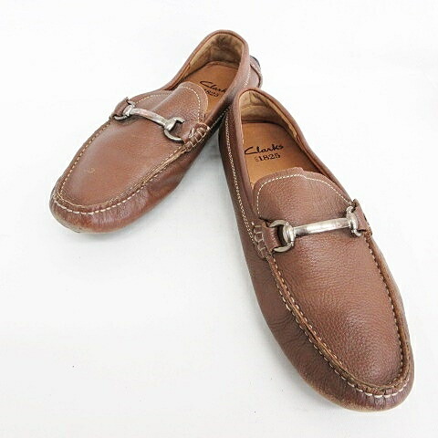 【中古】クラークス clarks ドライビングシューズ ローファー ビット 革靴 レザー ブラウン 茶 40 メンズ 【ベクトル 古着】 260203