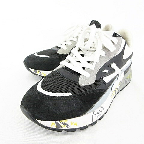【中古】プレミアータ PREMIATA スニーカー ローカット 4683 ブラック グレー ホワイト 41 メンズ 【ベクトル 古着】 260313
