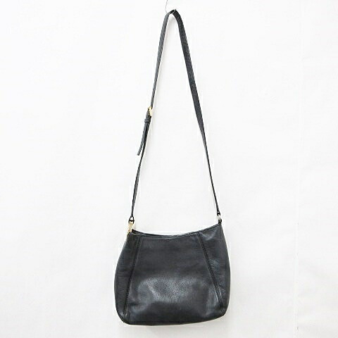 【中古】マイケルマイケルコース Michael michael kors ショルダーバッグ 曲がった掛け ロゴタイプ お皿 なめし革 黒いこと 黒 レディース 【ベクター 古着】 260531