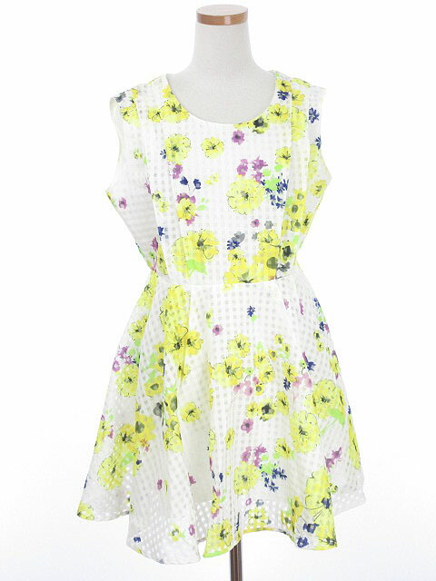 楽天市場 ページボーイ Page Boy ワンピース ミニ 花柄 ノースリーブ F フリー 白 ホワイト Fy レディース 中古 ベクトル 古着 ブランド古着ベクトルプレミアム店 ブランド古着の買取販売ベクトル