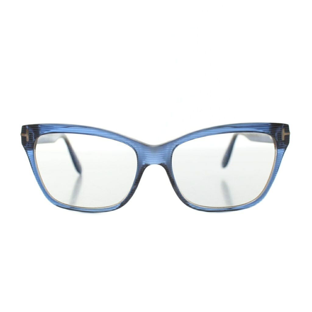 【中古】トムフォード TOM FORD 眼鏡 メガネ セルフレーム フルリム ウェリントン 54□15 140 青 ブルー TF5301 /AN2 メンズ 【ベクトル 古着】 251226