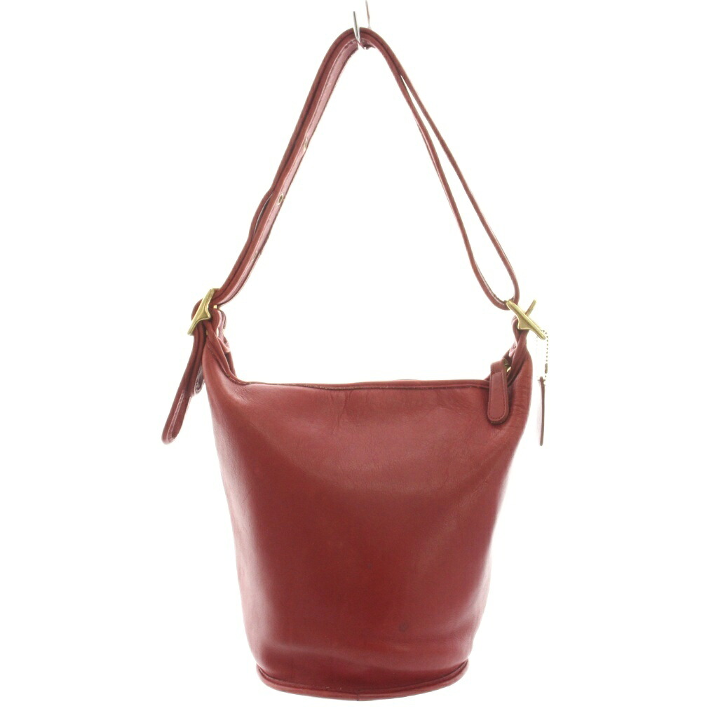 【中古】コーチ COACH オールドコーチ ショルダーバッグ レザー 赤 レッド 9953 /HN31 レディース 【ベクトル 古着】 260703｜ブランド古着の買取販売ベクトル