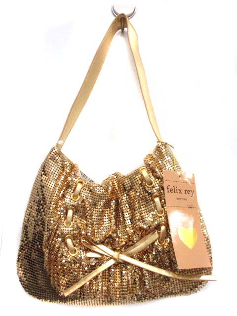Unused Article Rei Felix Rey Handbag Party Ribbon Gold Dt5 Co1 Lady S 171128 Brand Old Clothes Vector Premium